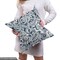 Ambesonne Popstar Party Fabric by The Yard, Cartoon Style Hand Drawn Doodles Music Theme Line Art Print, Decorative Fabric for Upholstery and Home Accents, 3 Yards, Blue White